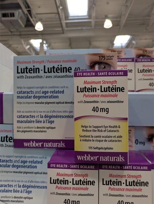 웨버네추럴스 맥시멈 스트랭스 루테인 제아잔틴 소프트젤 40mg 175정- Webber Naturals Maximum Strength Lutein 40mg, 1개, 175정 - 쿠팡