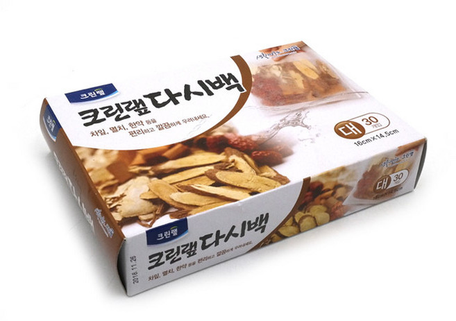 크린랩 다시백 대 16 x 14.5cm 30개입 다시망 다시팩 국물팩 멸치망 국물우리기 육수우리기 차거름망rul-914, 상세페이지 참조, 1개