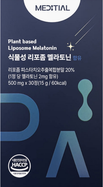 정품] 메디셜 식물성 리포좀 멜라토닌, 1개, 30정