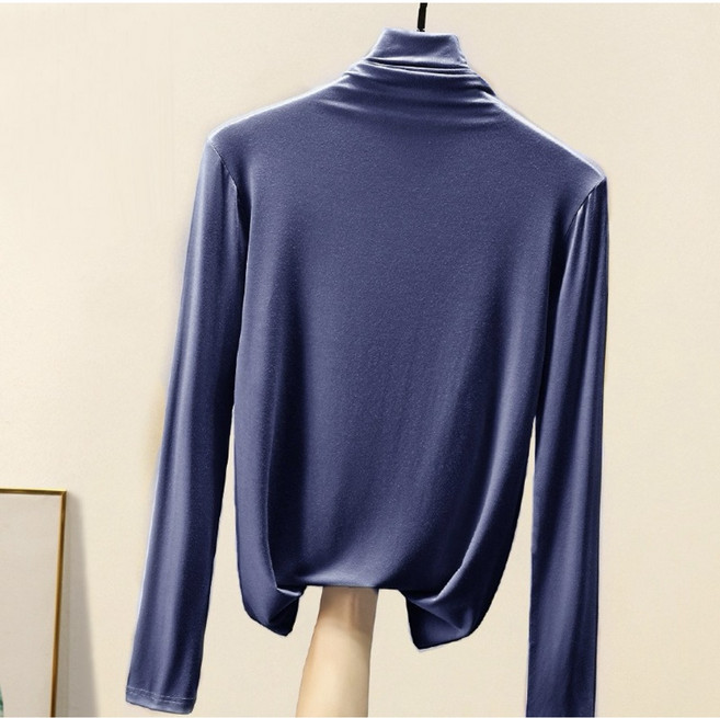 모달 목폴라 긴팔티셔츠 얇은 폴라티 이너 목티 9가지 컬러