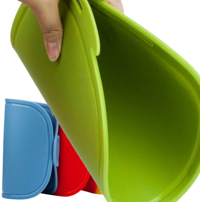 안심실리콘 위생도마 중형 주방도마, 로얄 그린, 1개