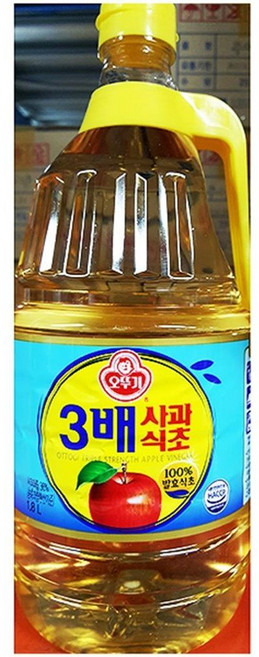 업소용 식자재 오뚜기 3배 사과식초 1.8L 실온보관, 1개
