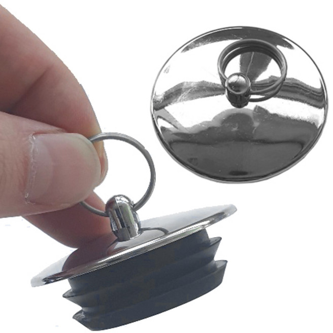 본라이프 국산 욕실 욕조마개 욕조뚜껑 욕조마게 세면대 마개 배수구마개, 실버, 1개