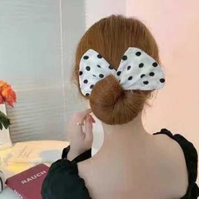 돌돌마는 당고머리밴드 특이한머리끈 머리묶기 똥머리밴드 화이트