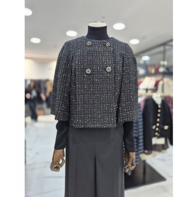 모조에스핀 팬시소재 케이프형 자켓 S254MSF011