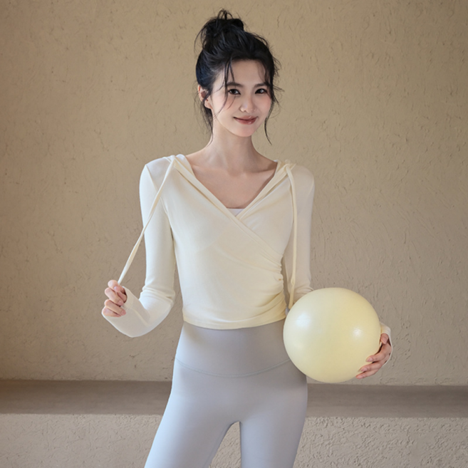 요피 셔링 후드 롱슬리브