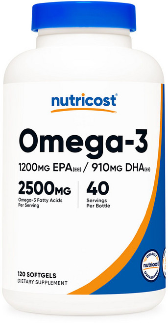 뉴트리코스트 오메가-3 2500mg 120소프트젤, 120정, 1개