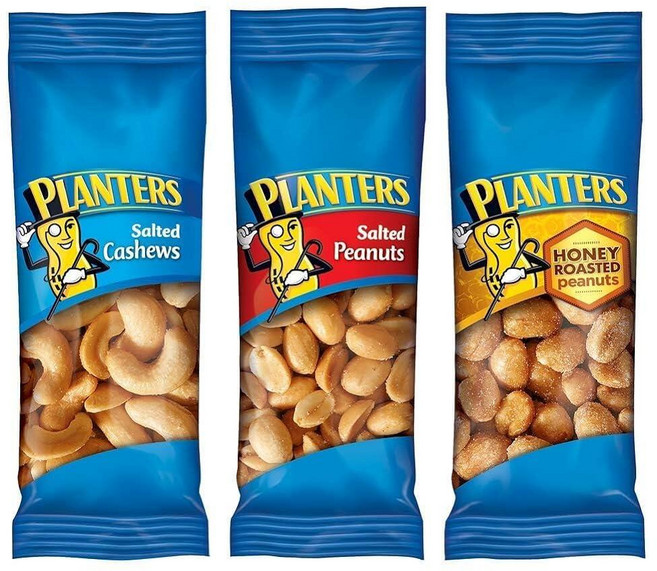플랜터스 3가지 버라이어티팩 솔티드캐슈 솔티드피넛 허니로스트피넛 총 36팩, Salted Cashews, Salted Peanuts, Salted Cashews, Salted Peanuts