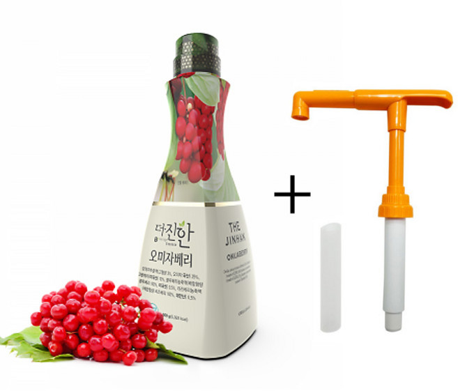 더진한 오미자베리 농축액 1.5kg ＋펌프 세트, 1개