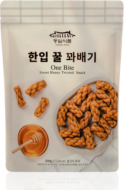 동일식품 미니 한입 꿀꽈배기 약 45개입, 1개, 300g