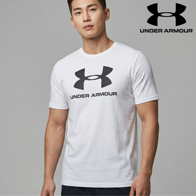 언더아머 공용 남성 UA퀵드라이 코튼 반팔 기능성 티셔츠 운동 헬스 런닝 크로스핏 속건흡습 빠른 건조 활동성 좋은 티셔츠 냄새방지 빅사이즈 1382911-100