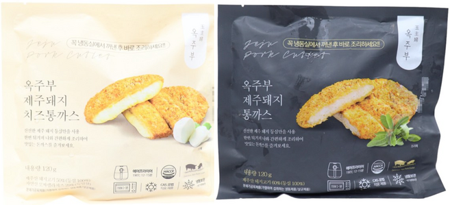 !!TV방송상품!![옥주부] 제주돼지 돈까스( 등심8팩+치즈2팩+소스10팩), 1세트, 120g