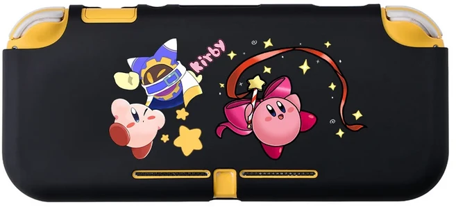 닌텐도 스위치 라이트용 커비 보호 케이스 미끄럼 방지 애니메이션 게임 콘솔 풀 커버 TPU 실리콘 액세서리, 01 for Switch Lite, 04 LL00375