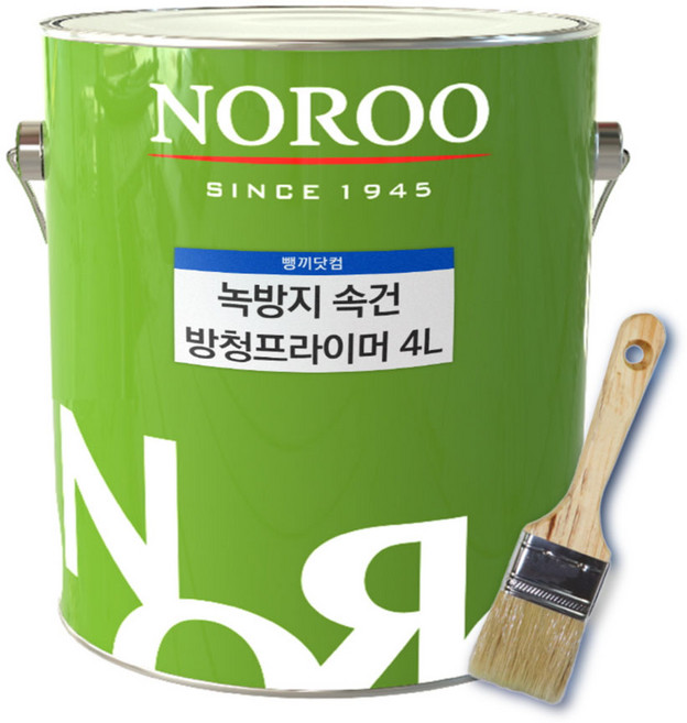 노루페인트 에바코트 속건 방청 프라이머 4L 적갈색, 회색-노루, 1개
