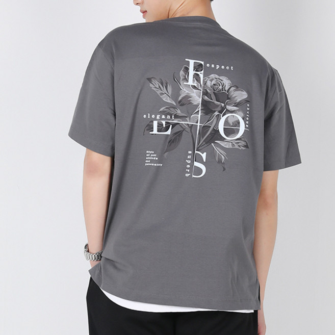 아우라큐 20수 트임 빅사이즈 통기성 반팔 티셔츠 P08