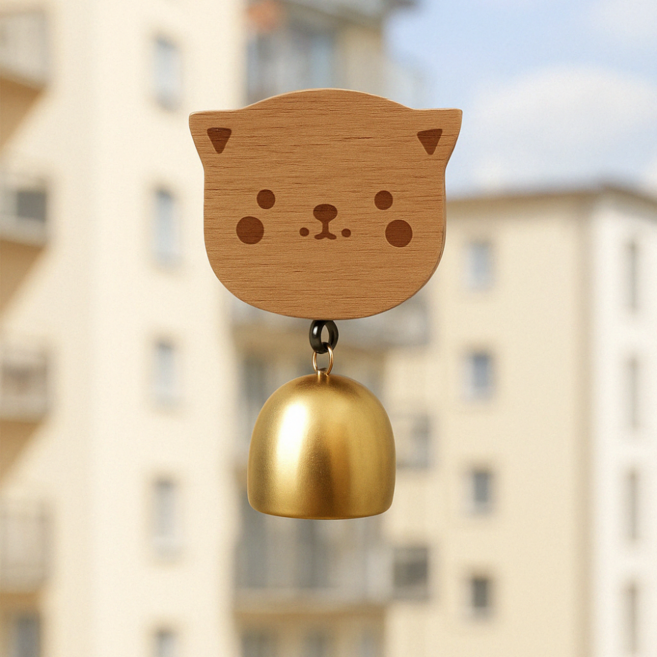 모드니쓰 현관 현관문 풍경종, 강아지