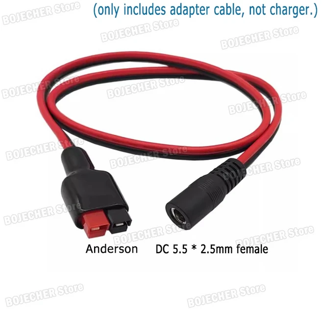 48V 72V 5A 리튬 배터리 충전기 고속 스마트 이온 팩 54.6V 84V 전원 어댑터 DC 플러그, 05 Only Anderson Cable
