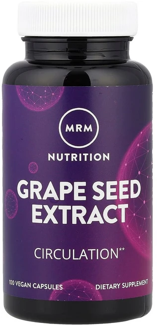 [정품보장]뉴트리션 그레이프시드 포도씨추출물 MRM 120mg 100정 X 1병, 1개 - 쿠팡