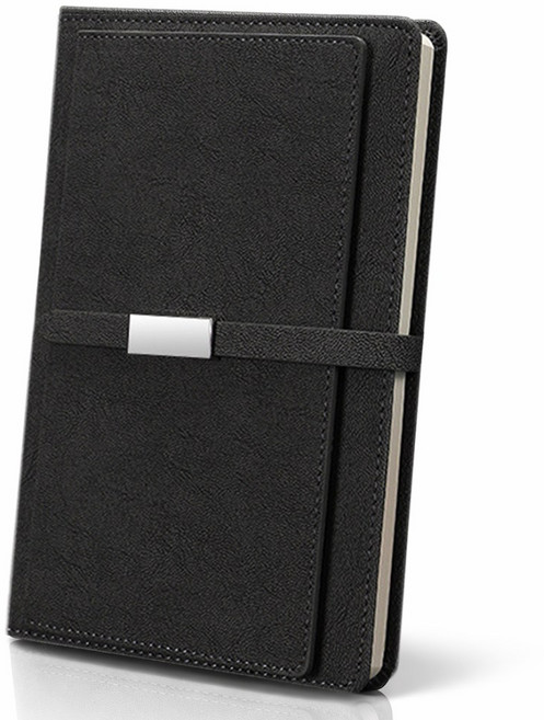 벨리어 명함보관 비즈니스 노트 앞면수납 다이어리, 1개, 블랙