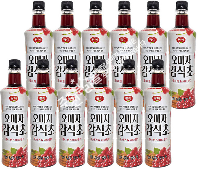 광야식품 오미자 감식초 베이스, 970ml, 12개