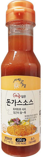 사랑과정성 사랑담은 돈가스소스 230g 돈까스 이강산닷컴, 2개
