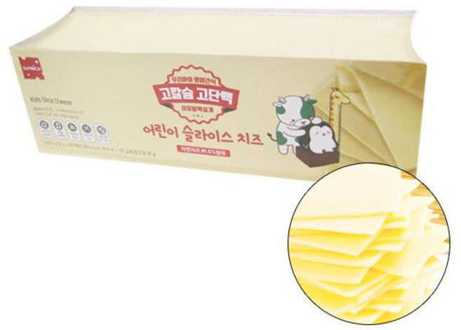 썬리취 어린이 슬라이스치즈_100매, 1g, 1개