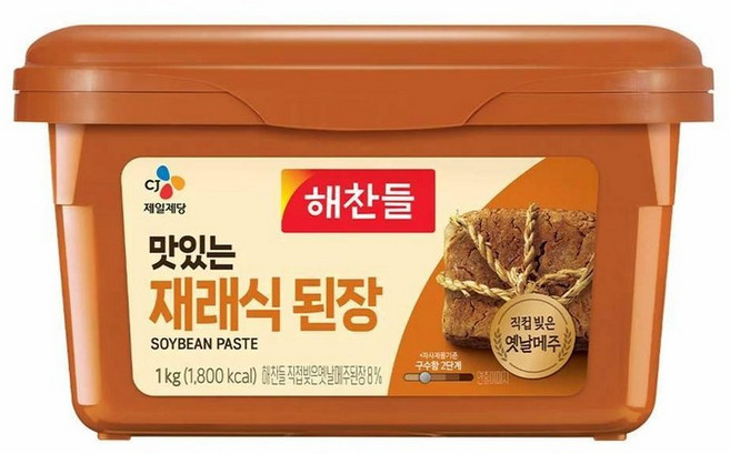 CJ 해찬들 맛있는 재래식된장, 1kg, 48개