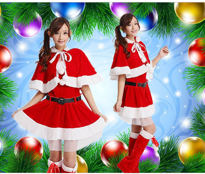 紅色聖誕裝 聖誕節服裝 耶誕派對交換禮物 表演尾牙舞會, 1個