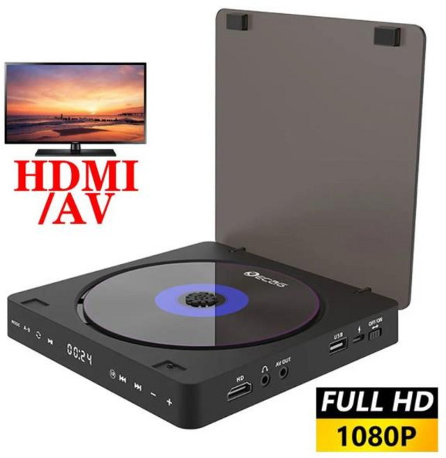 DVD 플레이어 KC-708 HD 1080P 휴대용 하이파이 스테레오 비디오 TV 프로젝터용, X-US Plug