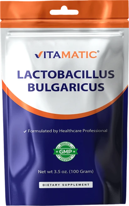비타매틱 락토바실러스 불가리쿠스 프로바이오틱 파우더 - 100그램 (3.5온스) - 100회분, 100g, 1개 - 쿠팡