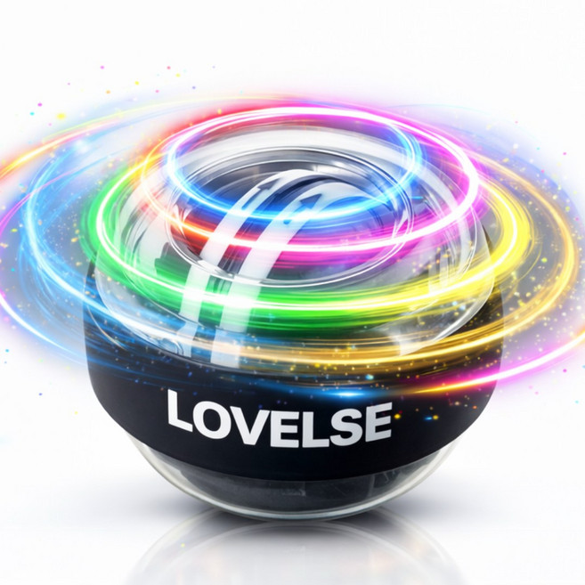 로벨스 5세대 자이로볼 전완근 손목운동 스트레칭 악력 파워볼, 1개, 매트블랙