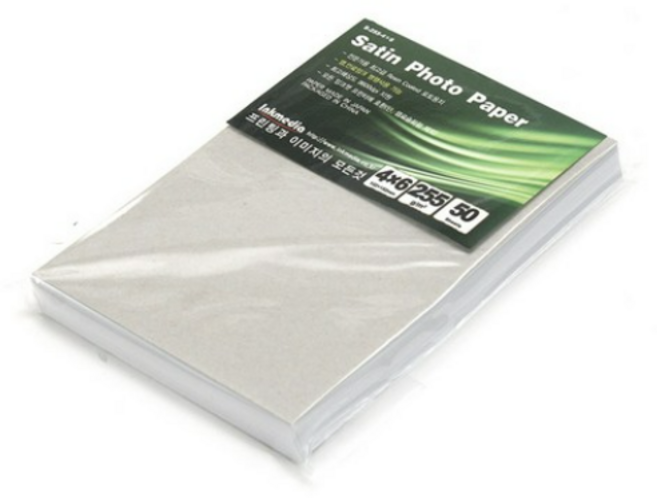 잉크미디어 저광택 새틴 포토용지 50매, 4X6, 250매