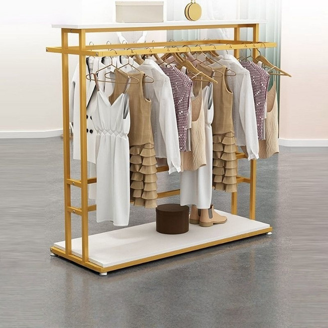 양면행거 옷가게행거 의류매장중앙행거, 골드
