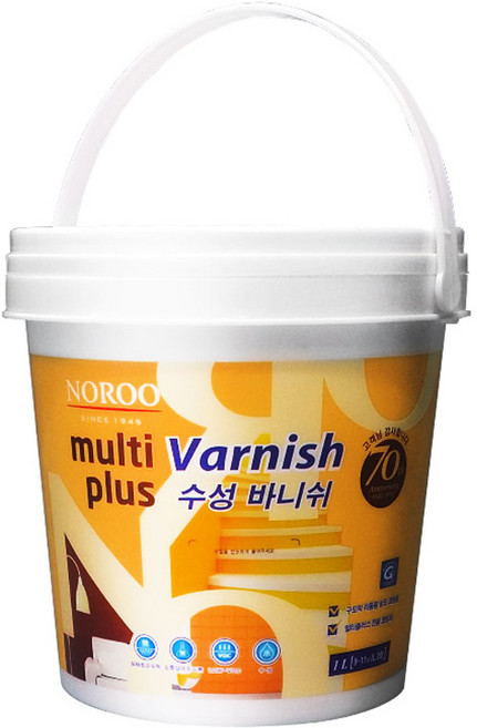 노루페인트 멀티플러스 다용도용 친환경 투명 수성바니쉬 1L 4L, 1개