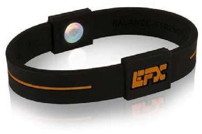 EFX 퍼포먼스 순수 실리콘 팔찌 균형 유연성, 블랙/오렌지, 1개