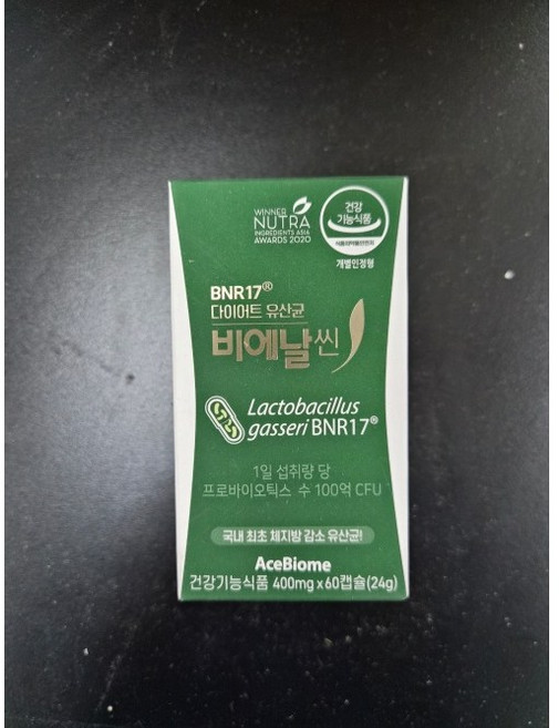 김희선유산균 BNR17 비에날씬 모유유산균 장건강 체지방감소 60캡슐, 180정, 1개