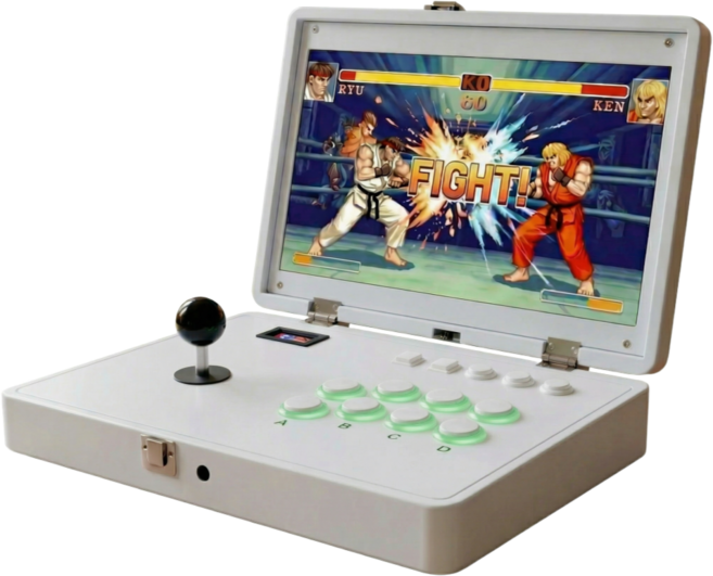 겜트로 8090추억의 레트로 게임기 오락실 조이스틱 가정용 한글버전 32000게임 1인용 2인용 3인용 최신코어 128GB, 4번.무선_2D게임(게임종류_32000개), 화이트+컨트롤러 2개