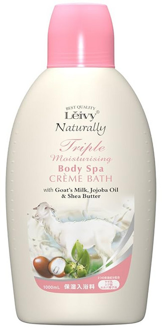 Leivy (레이비) 크림 목욕 고트 우유 (보습 입욕액) 1000ml, 1개, 1L