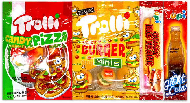 패스트푸드모양 젤리 4종세트, 2세트