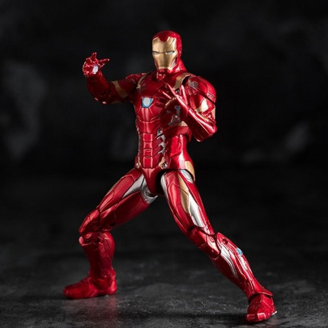 아이언맨 캡틴아메리카 시빌워 마크46 DD 관철 피규어, 1개