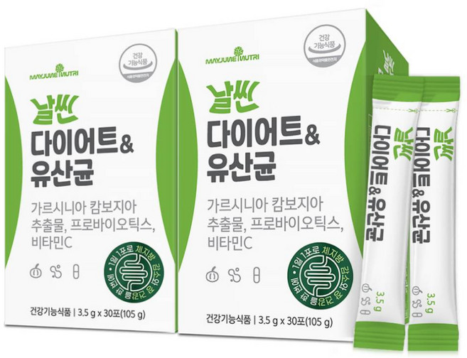 메이준뉴트리 날씬 다이어트 & 유산균, 105g, 2개