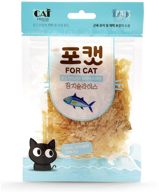 포캣 슬라이스 고양이 간식 노묘 부드러운 이빨없는 찢어먹는 포 무염 무밀가루 고단백 영양 키튼 아깽이 훈련용 칭찬용 노즈워크, 1개, 35g, 참치