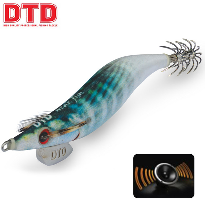 (30%폭탄세일!)DTD 윅피쉬 갑오징어 쭈꾸미 한치 에기(2.5/3.0호)/무늬오징어 에기/래틀사운드내장, 3.0호, SO, 1개