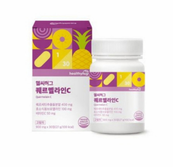 효소 퀘르세틴 비타민C 30정 유산균 고함량 마그네슘, 1개