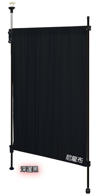 塞隆納 旋轉式屏風 隔間王AI70-SSV26 伸縮屏風架, 深邃黑,基本款, 1個