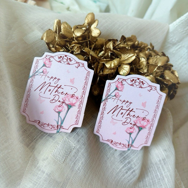 母親節卡片 康乃馨花束賀卡 母親節小禮卡 精美花束設計 溫馨母親節祝福, 新版4, 1個
