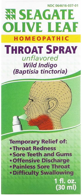 Seagate 올리브 리프 쓰로트 스프레이 언플레버드 1 액량 온스 (30 밀리리터), Seagate올리브리프쓰로트스프레이언플레버드1액량온스3, 1개, 30ml - 쿠팡