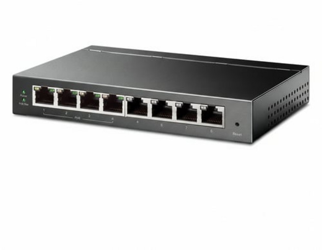 티피링크 8포트 기가비트 이지 PoE 4포트 스마트 스위칭허브, TL SG108PE/POT(국내무료배송), 1개