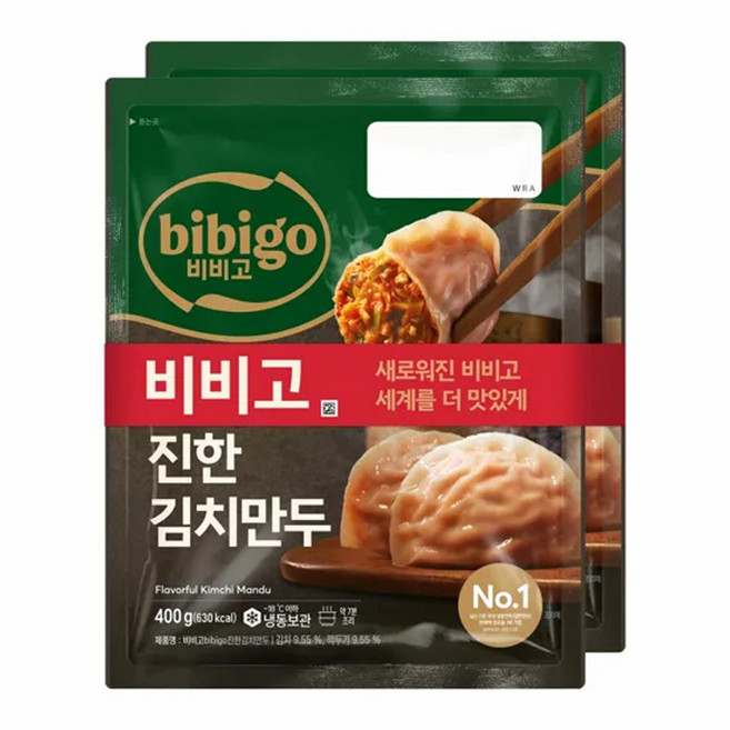 CJ 비비고 수제 진한김치만두 200g, 400g, 2개