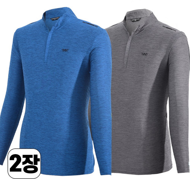 워킹맨 아울렛 1+1 봄 여름 시즌 에어메쉬 쿨 스판 기능성 티셔츠 아웃도어 긴팔티 작업복 근무복 일상복 낚시복 상의 집업티 일상복 AS200